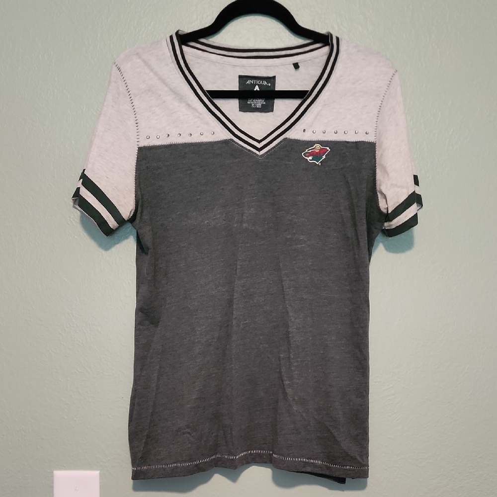 Minnesota Wild Green and White Short Sleeve Tee